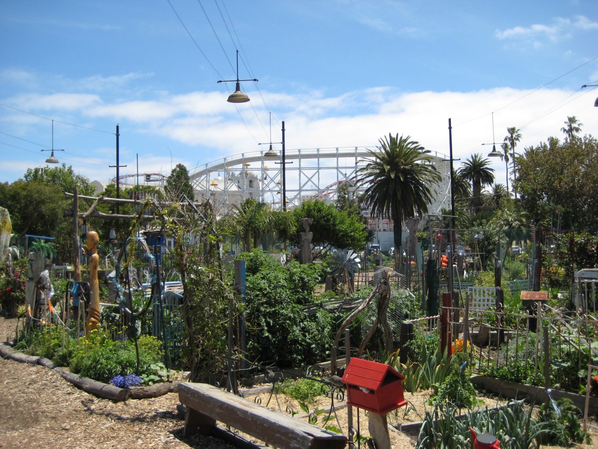 Looking out towards Luna Park, St Kilda...